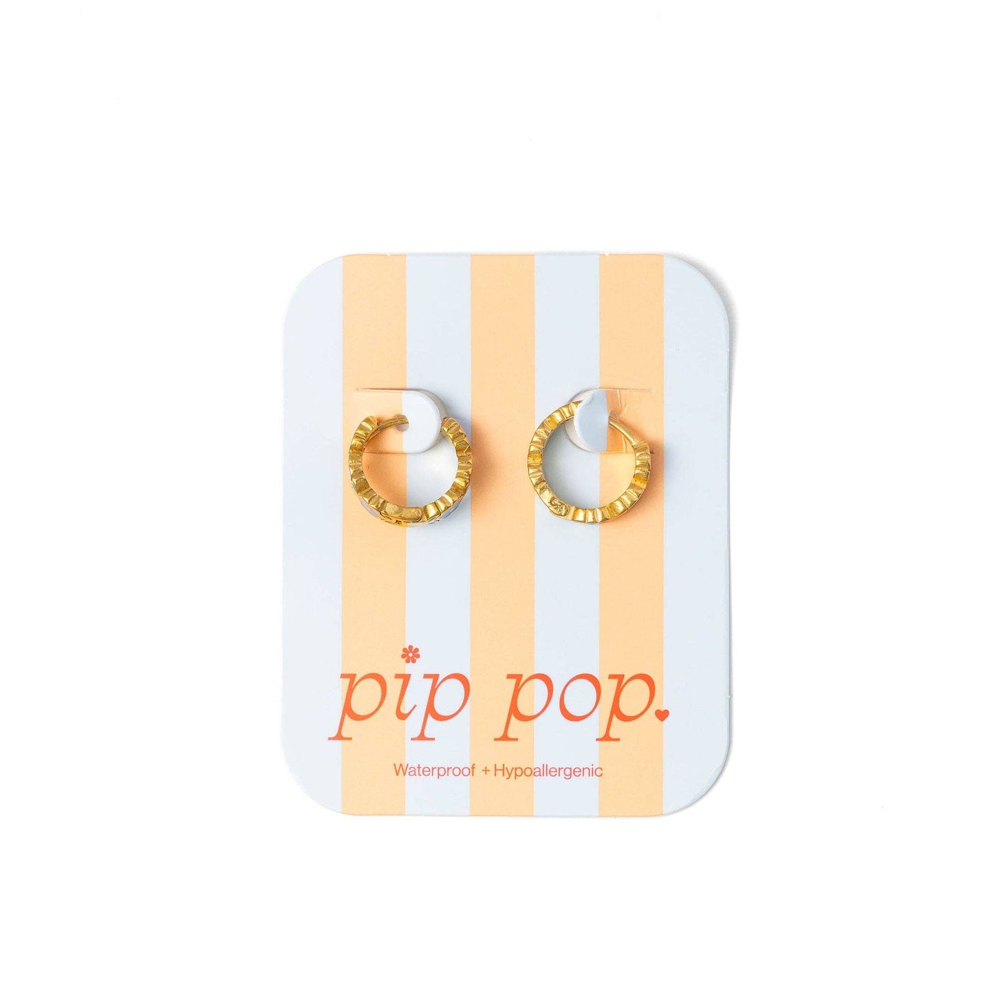 Flower Hoop Earrings