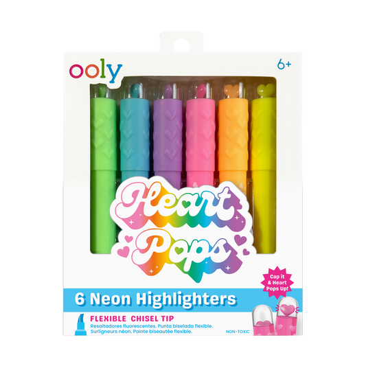 Heart Pops: Neon Highlighters