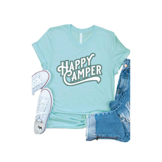 Retro Happy Camper Kids Graphic Tee