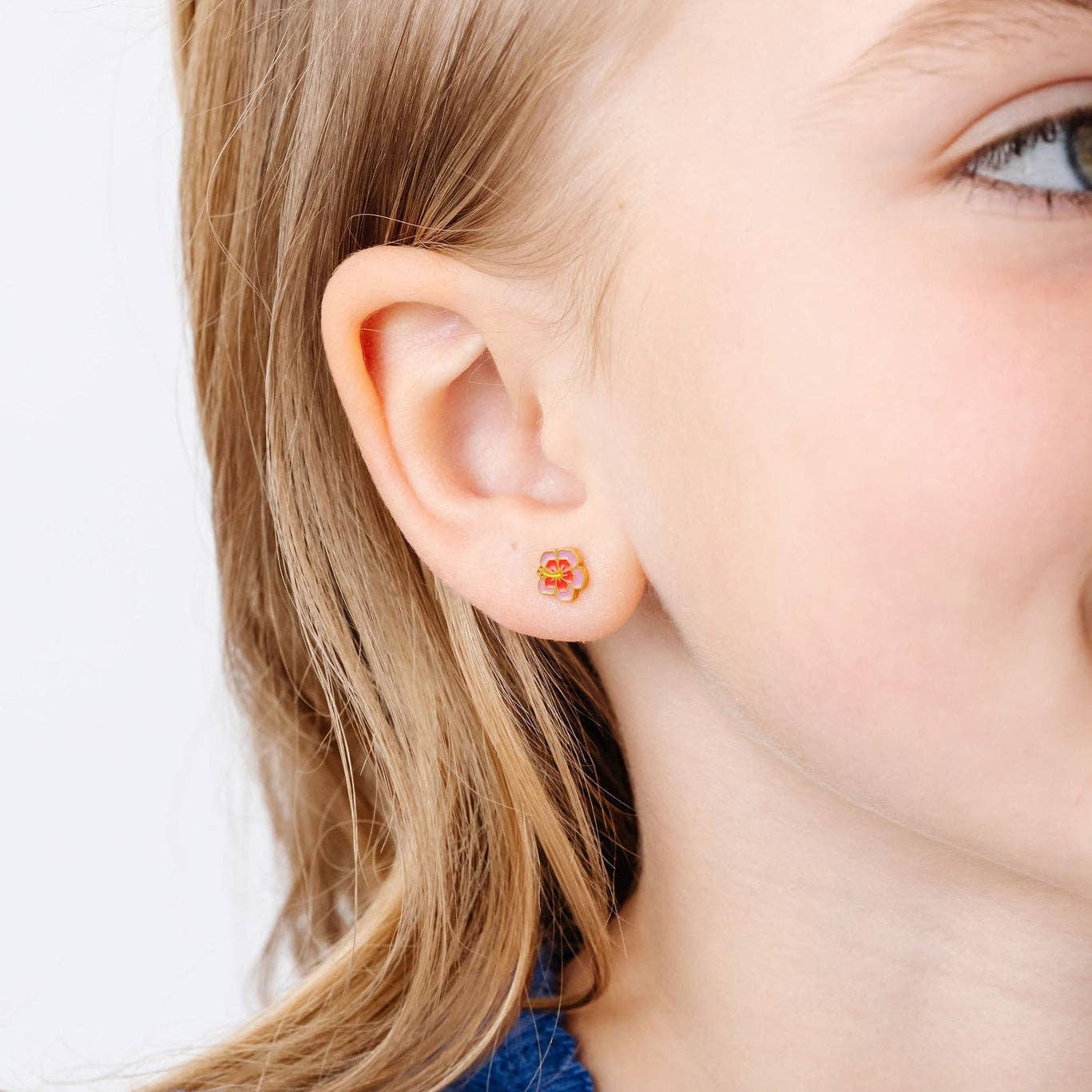 Hibiscus Stud Earrings