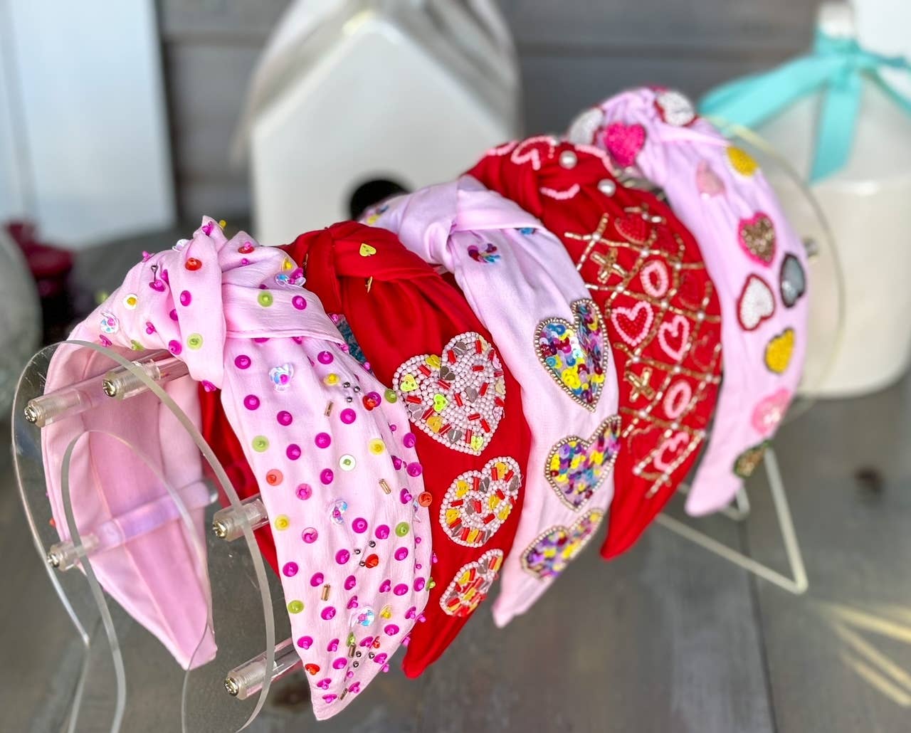 Valentine's Sequin Hearts Headband