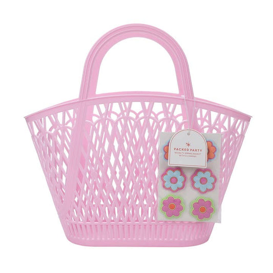 Petal Party Silicone Basket & Floral Charms Set