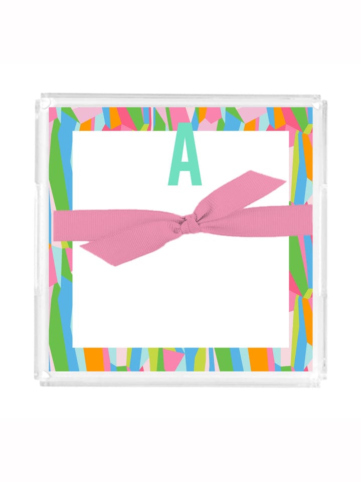 Initial Notepad with Acrylic Tray, Select your Letter