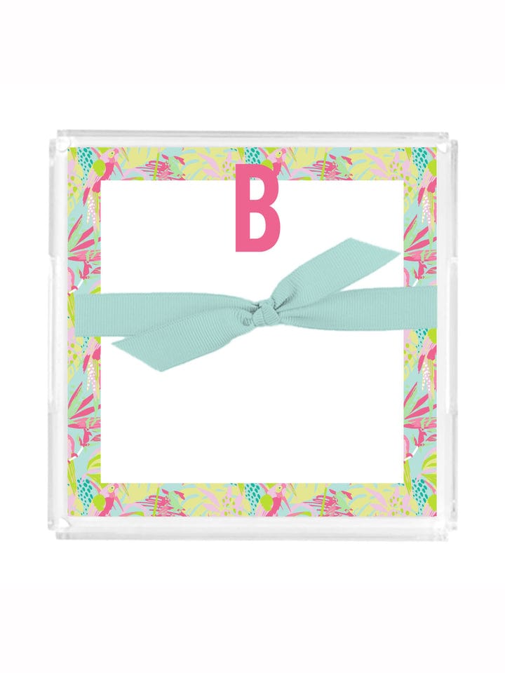 Initial Notepad with Acrylic Tray, Select your Letter