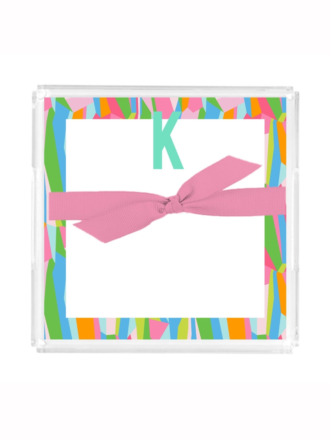 Initial Notepad with Acrylic Tray, Select your Letter