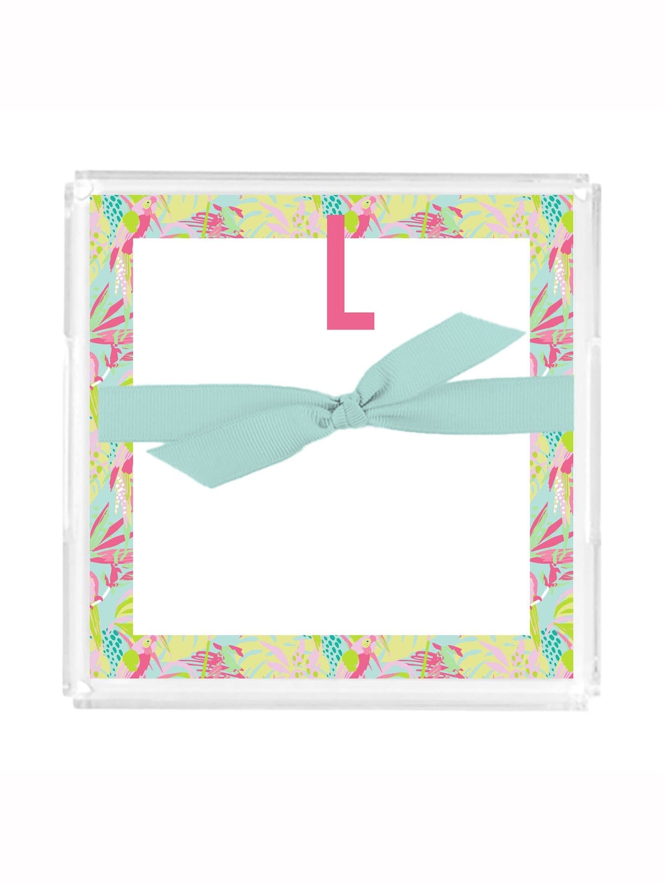 Initial Notepad with Acrylic Tray, Select your Letter