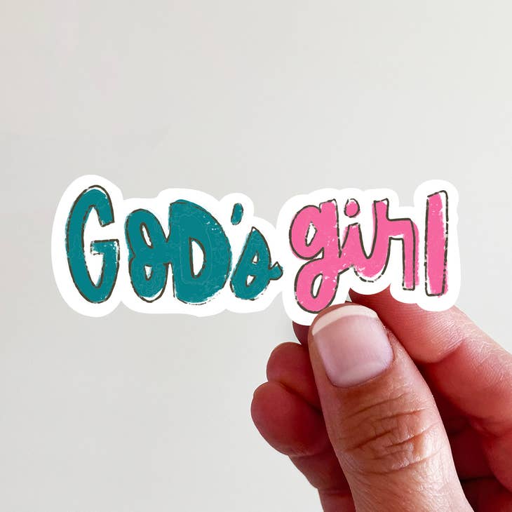 God's Girl Vinyl Laptop/Water Bottle Sticker