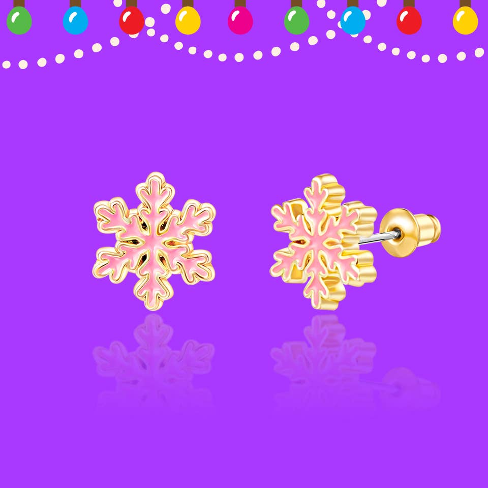 Snowflake Magic Stud Earrings