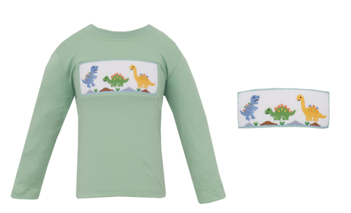 Dinos Long Sleeve Tee, Light Green
