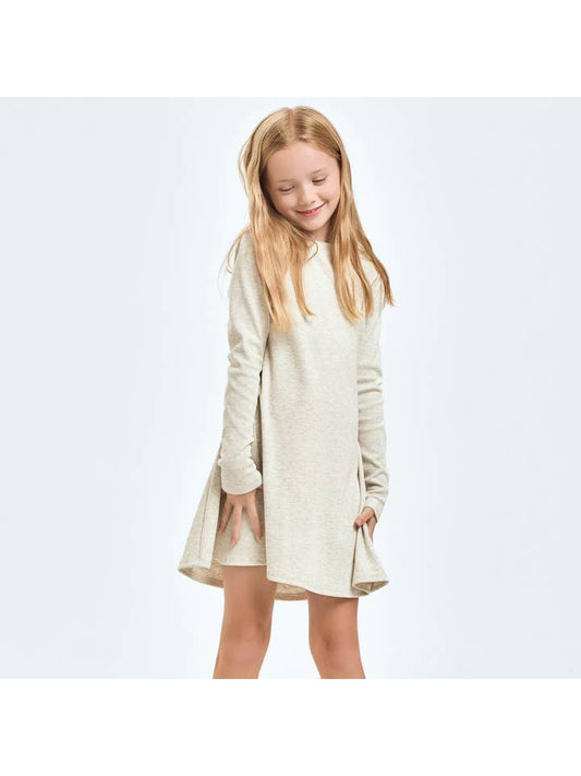 Light Grey Flare Dress