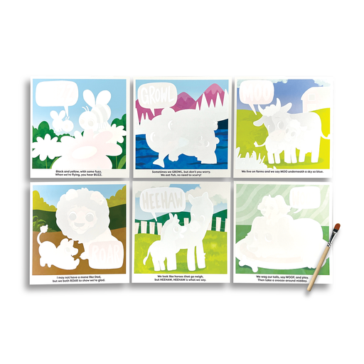 Water Amaze: Water Reveal Boards - Baby Animals (13 PC Set)