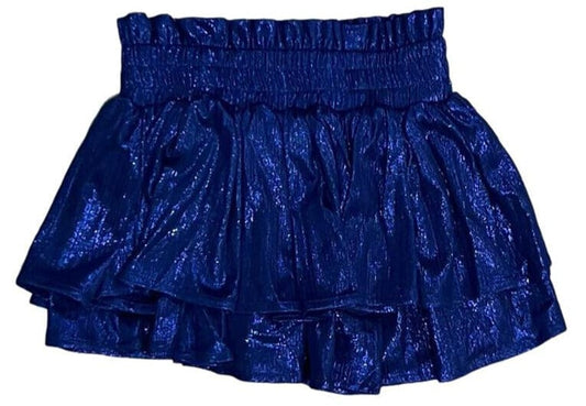 Plisse Shine Skort - Royal