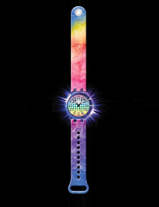 Rainbow Tie Dye Watch, Light Up