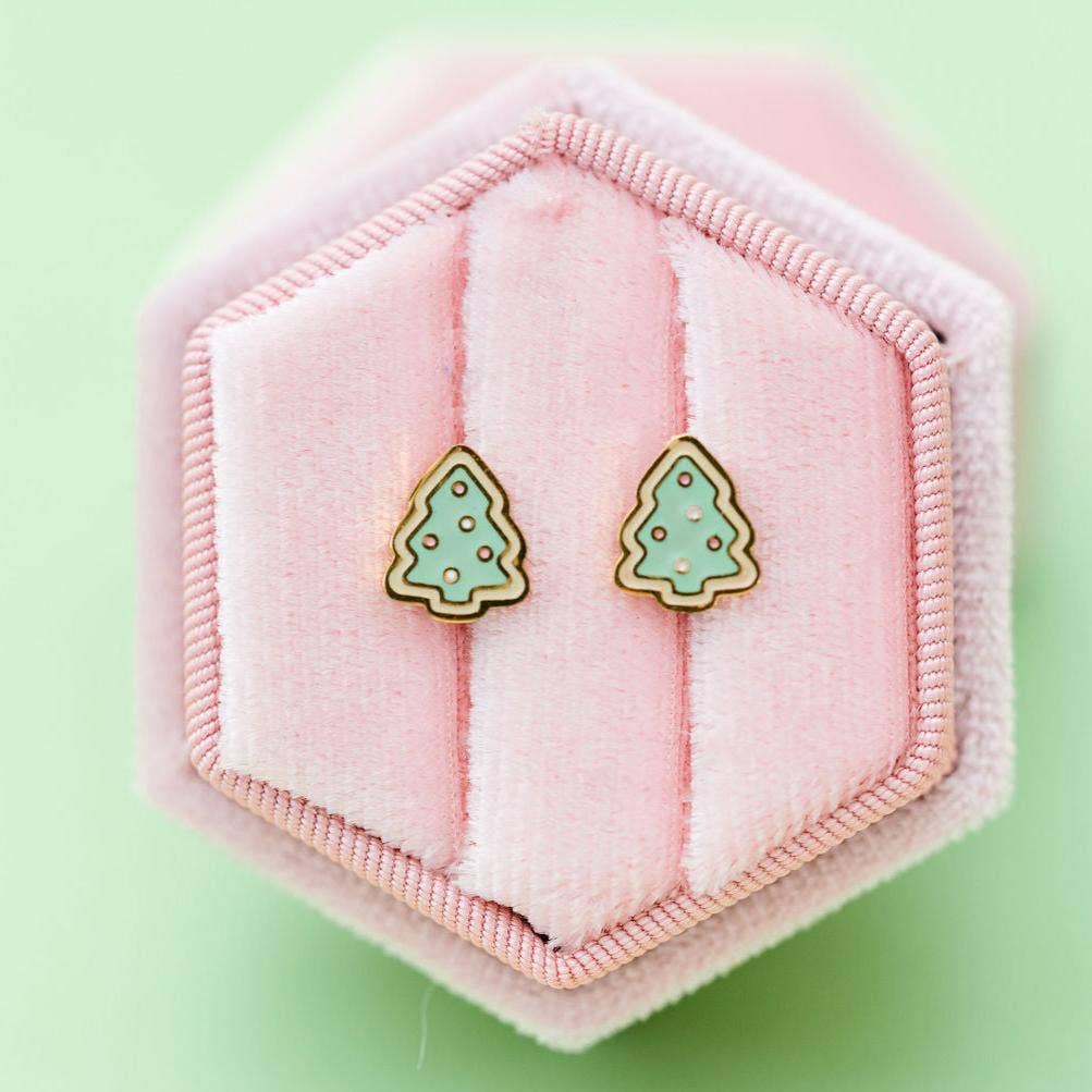 Christmas Sugar Cookie Stud Earrings