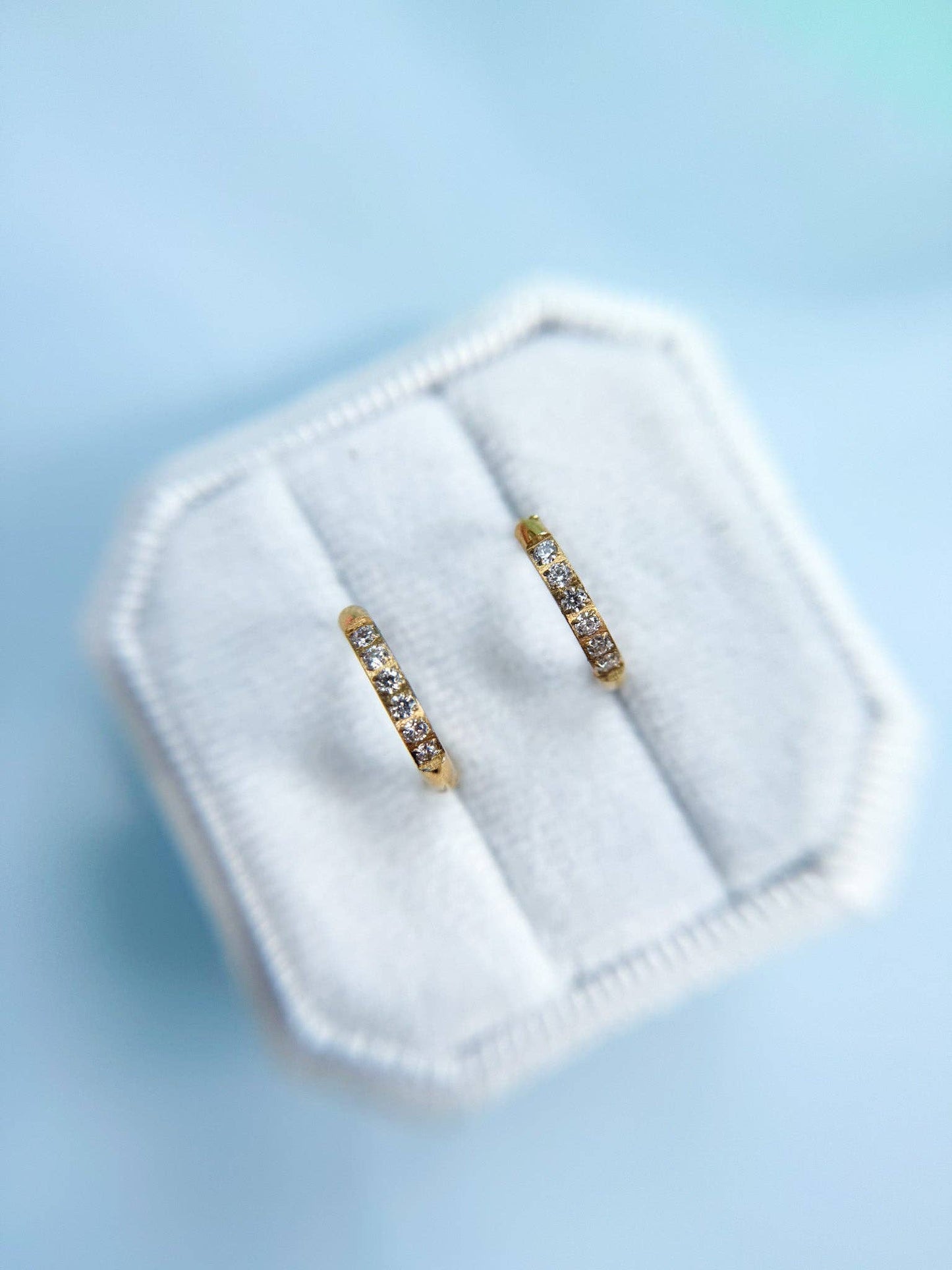 CZ Huggie Hoops