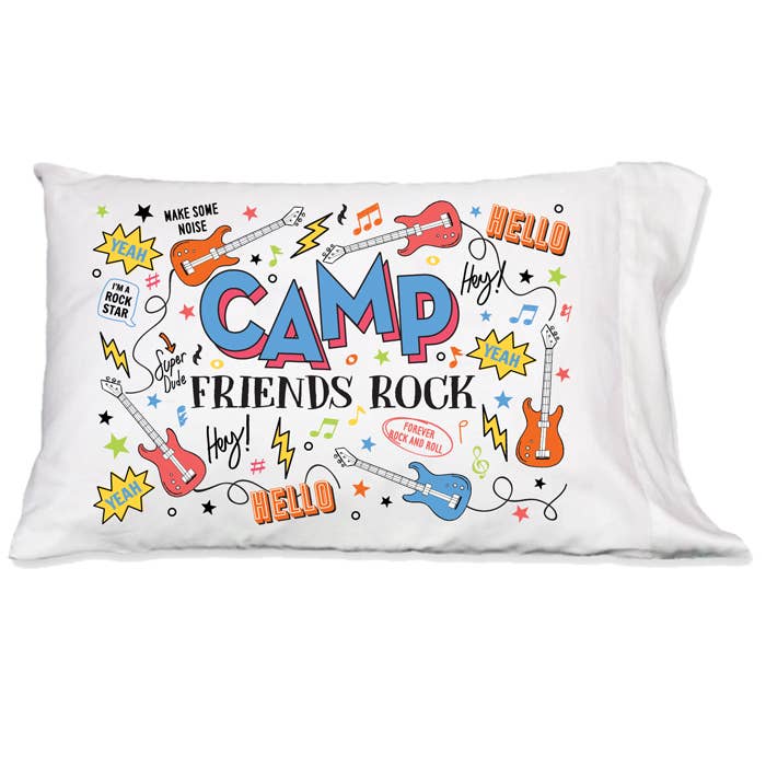 Camp Friends Rock Electric Guitars Pillowcase