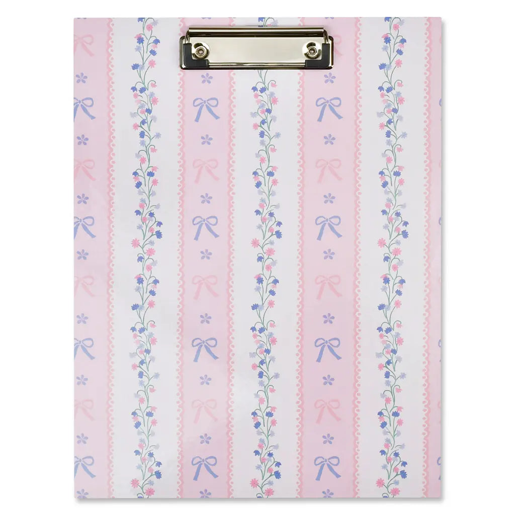 Floral Stripes Clipboard Set