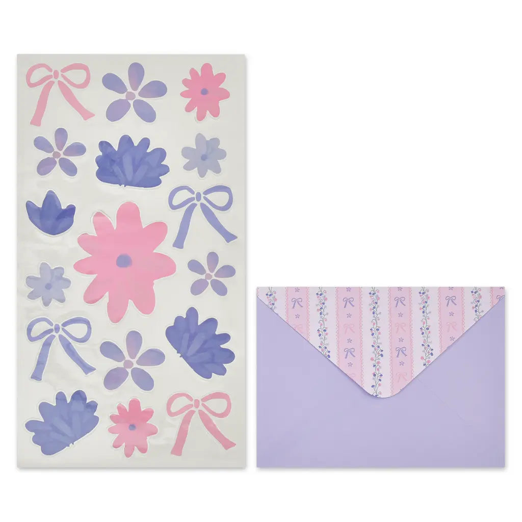 Floral Stripes Clipboard Set