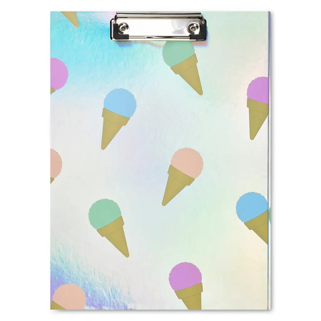 Sweet Scoops Holographic Clipboard Set
