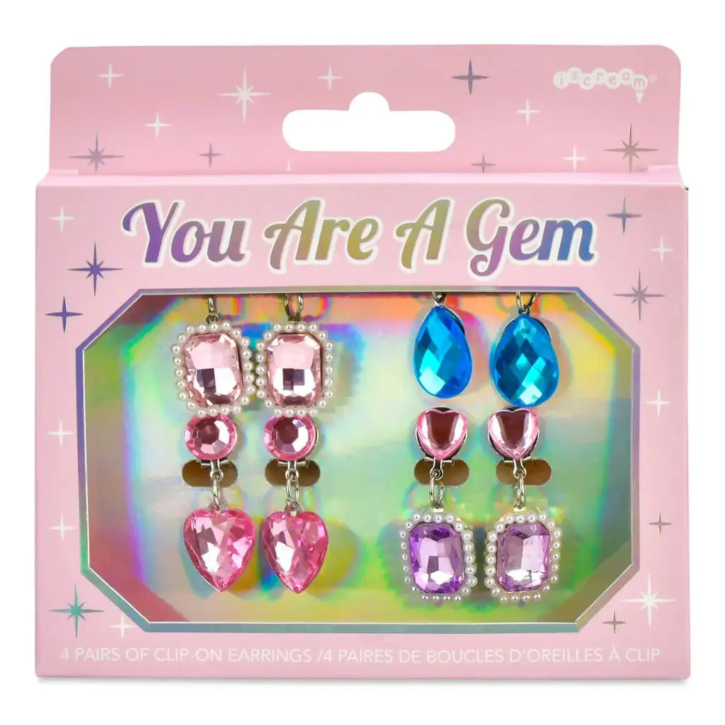 You're A Gem Clip On Earring Set