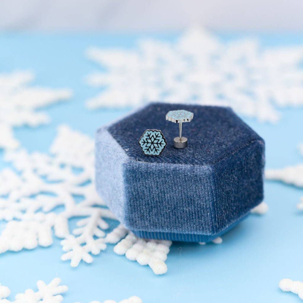 Snowflake Stud Earrings