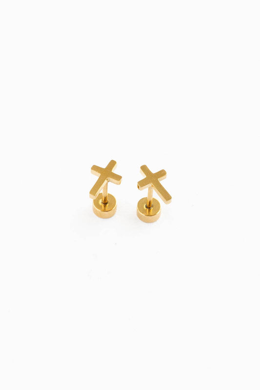 Cross Stud Earrings