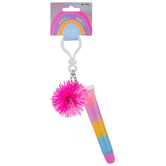 Rainbow Shine Lip Gloss & Keychain