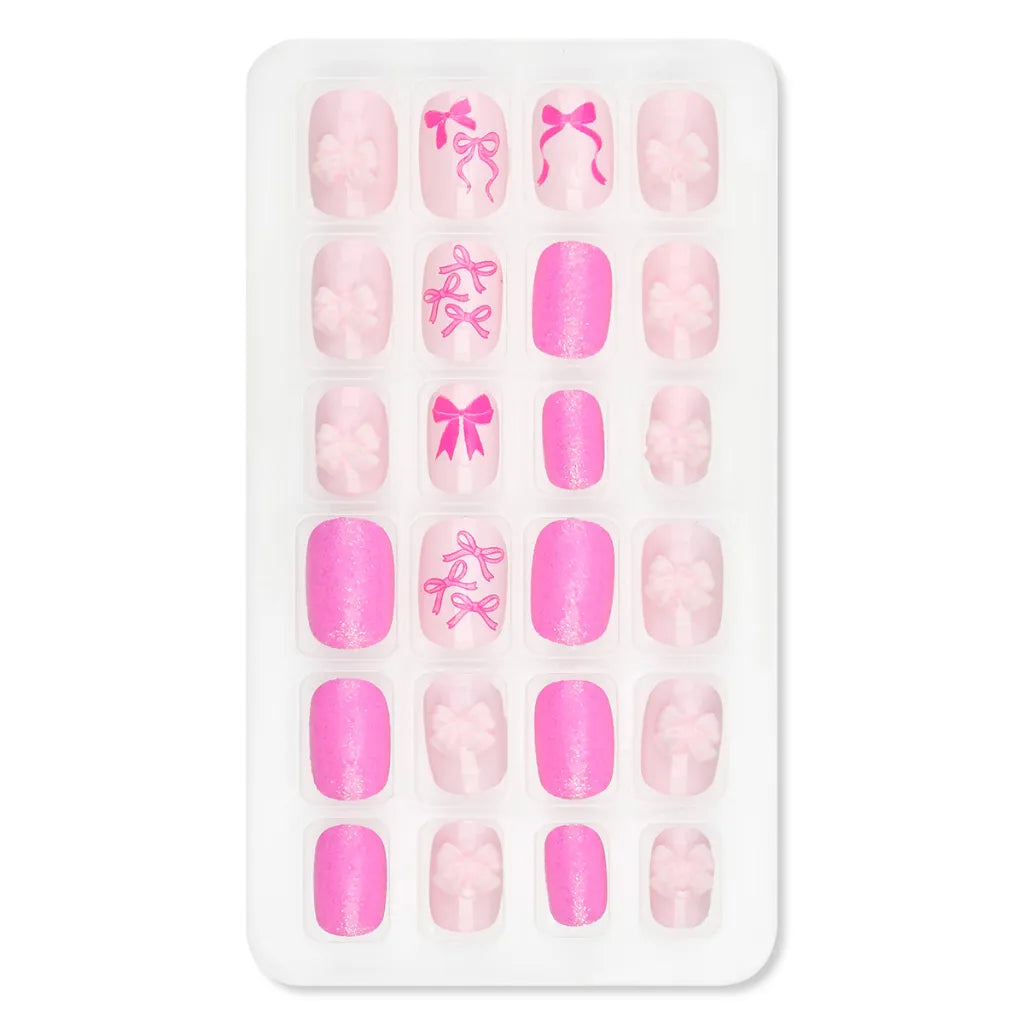 Bow Press On Nails