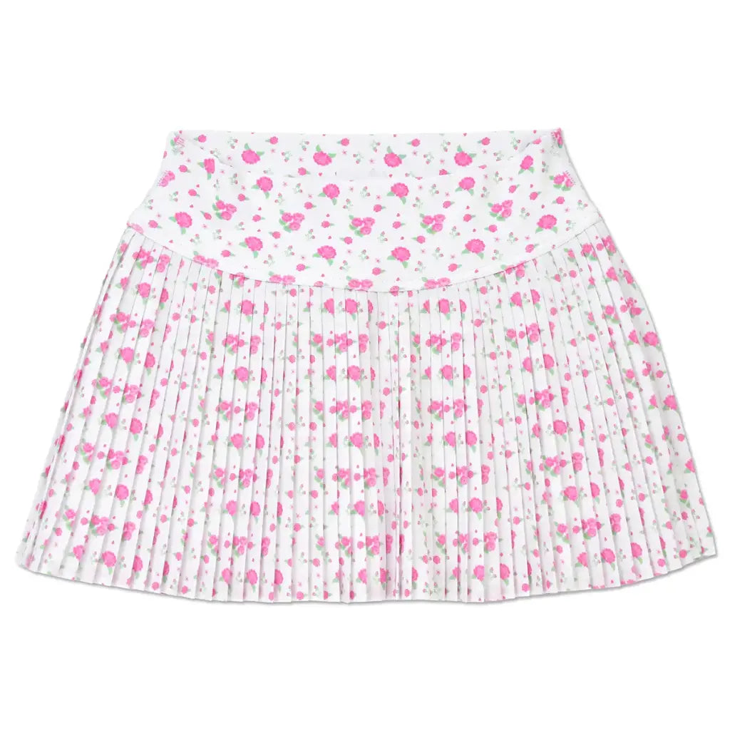 Pretty in White Pleated Skort