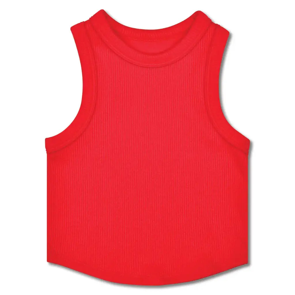 Cherry Red Racer Back Tank