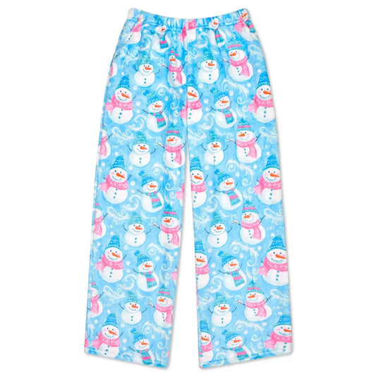 Swirly Snowman Plush Pants