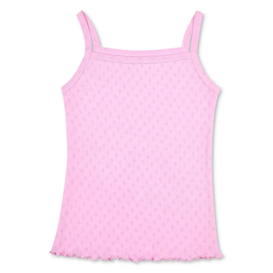 Pink Pointelle Tank and Shorts Set