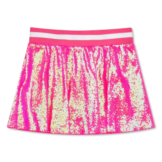 Pink Sequin Skort