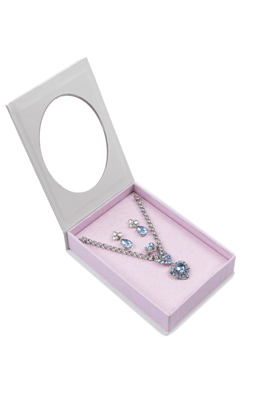 The Marilyn Jewelry Set, Blue & Silver
