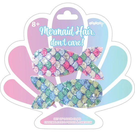 Mermaid Hair Don't Care Hair Clips - Set of 2