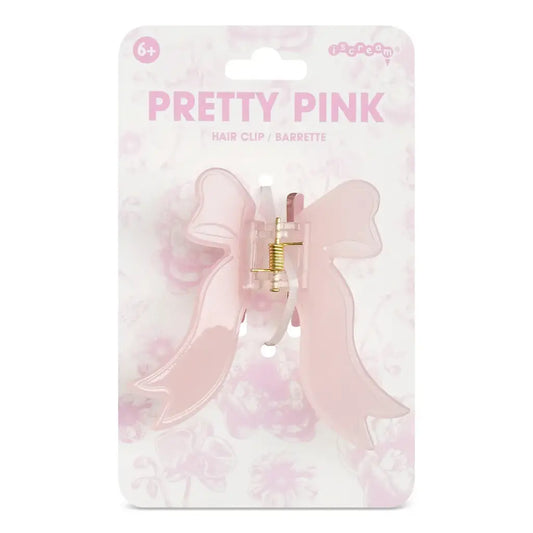 Pretty Pink Bow Hair Clip
