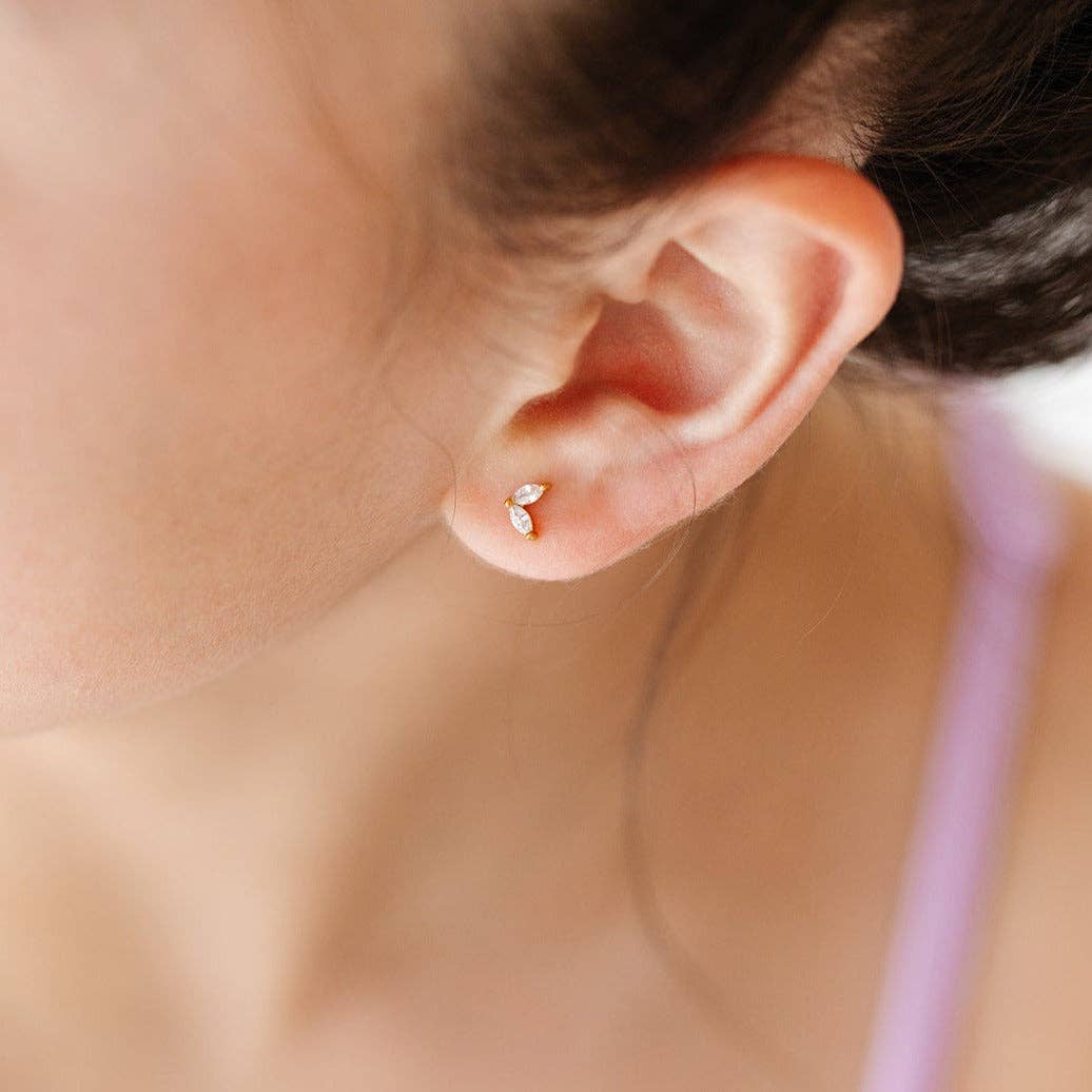 Duo Marquise Stud Earrings
