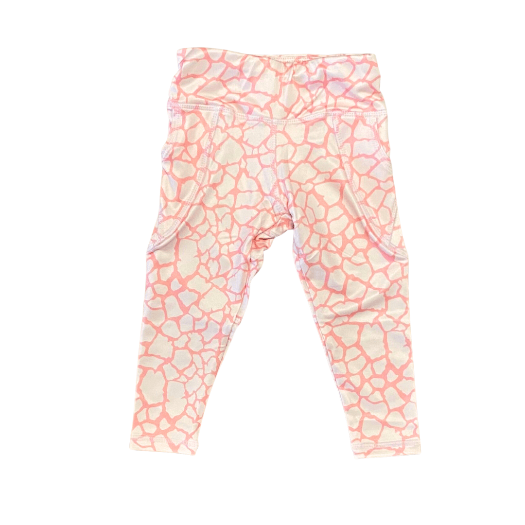 Leggings, Peach Giraffe