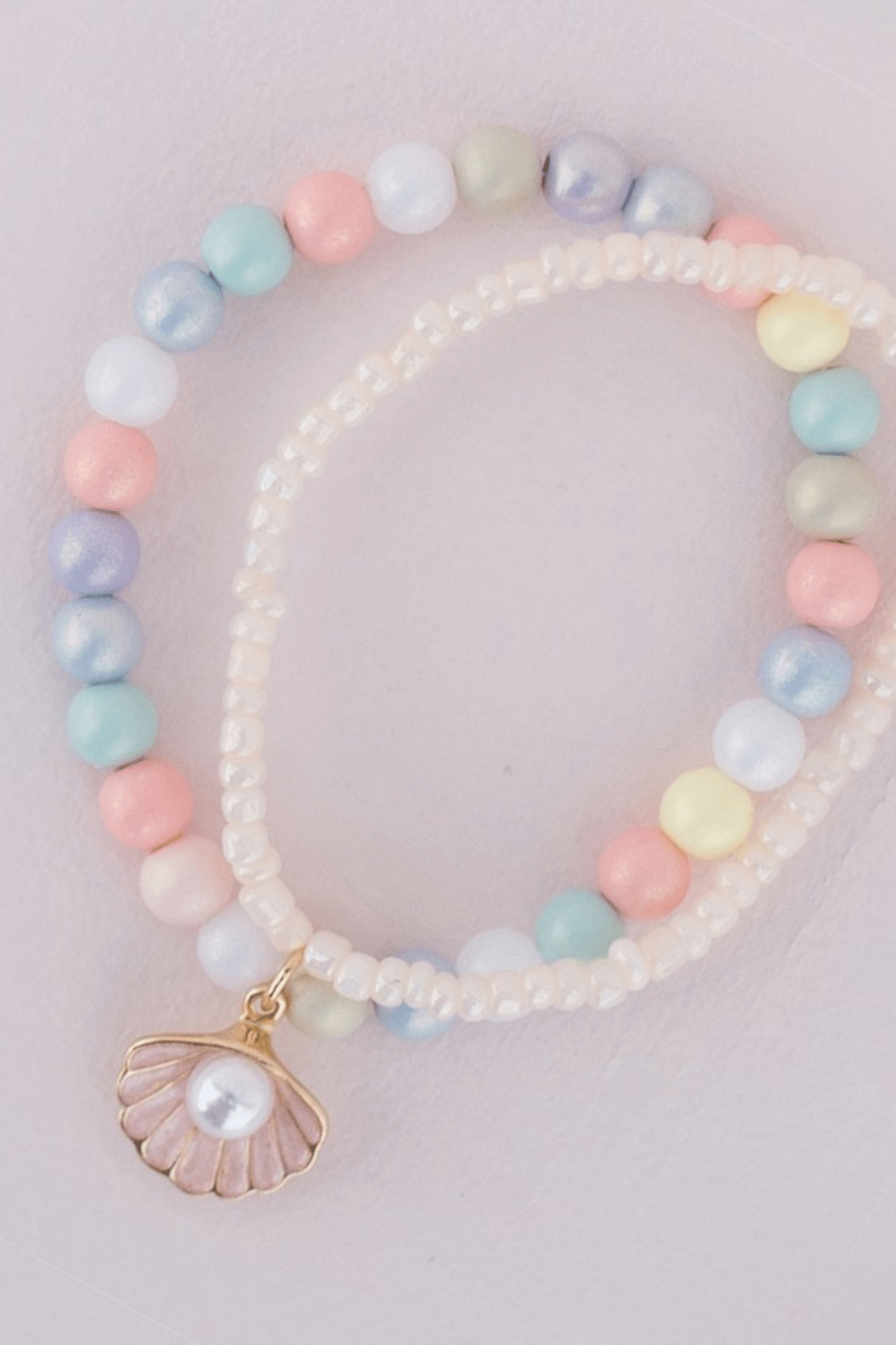 Pastel Shell Bracelet Set