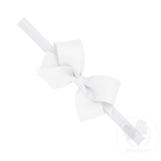 Mini Grosgrain Bow on Elastic Baby Band