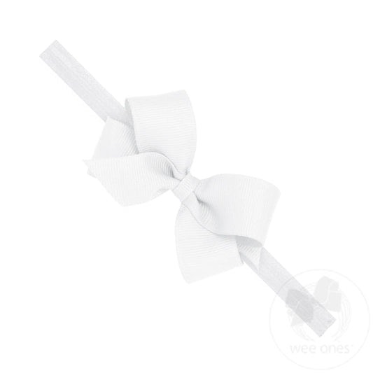 Mini Grosgrain Bow on Elastic Baby Band