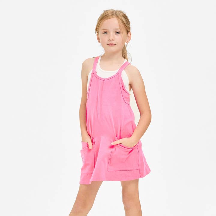 Relaxed Tank Dress with Built-In Romper Lining - Assorted Colors