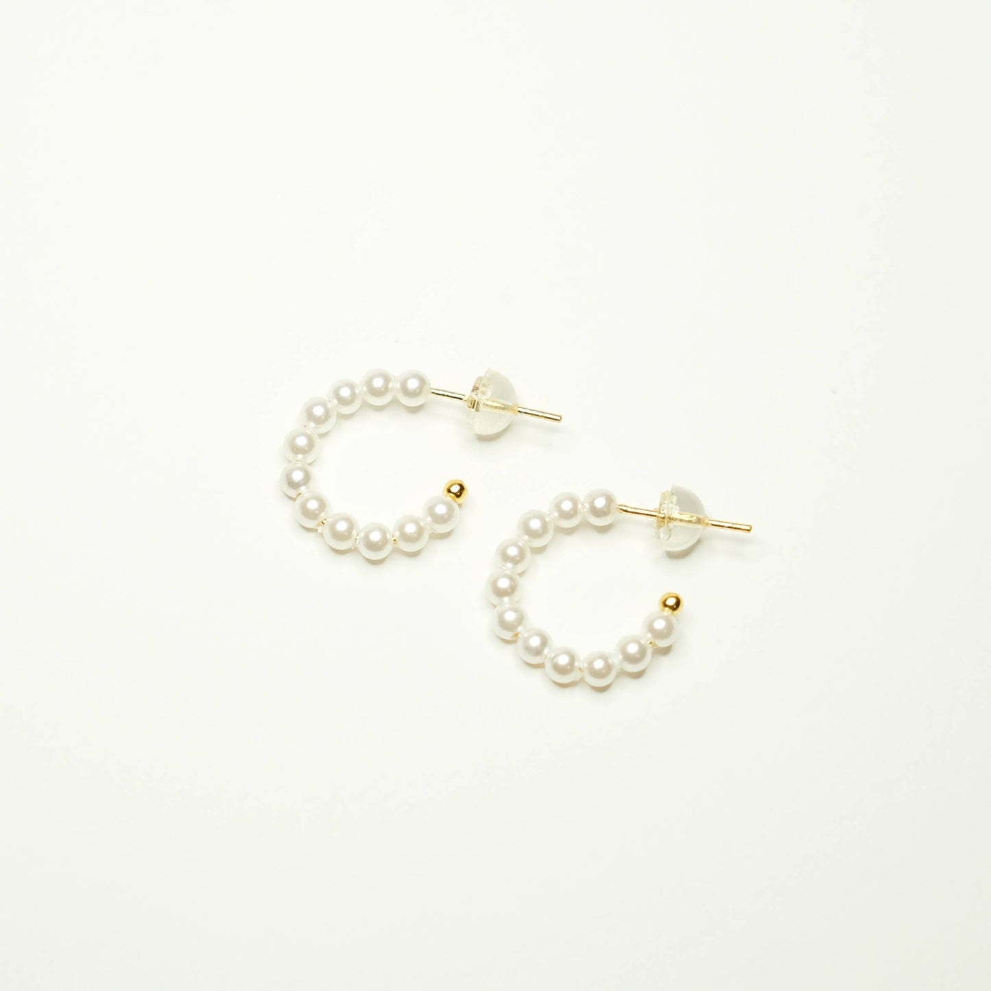 Pearl Coquette Hoop Earrings