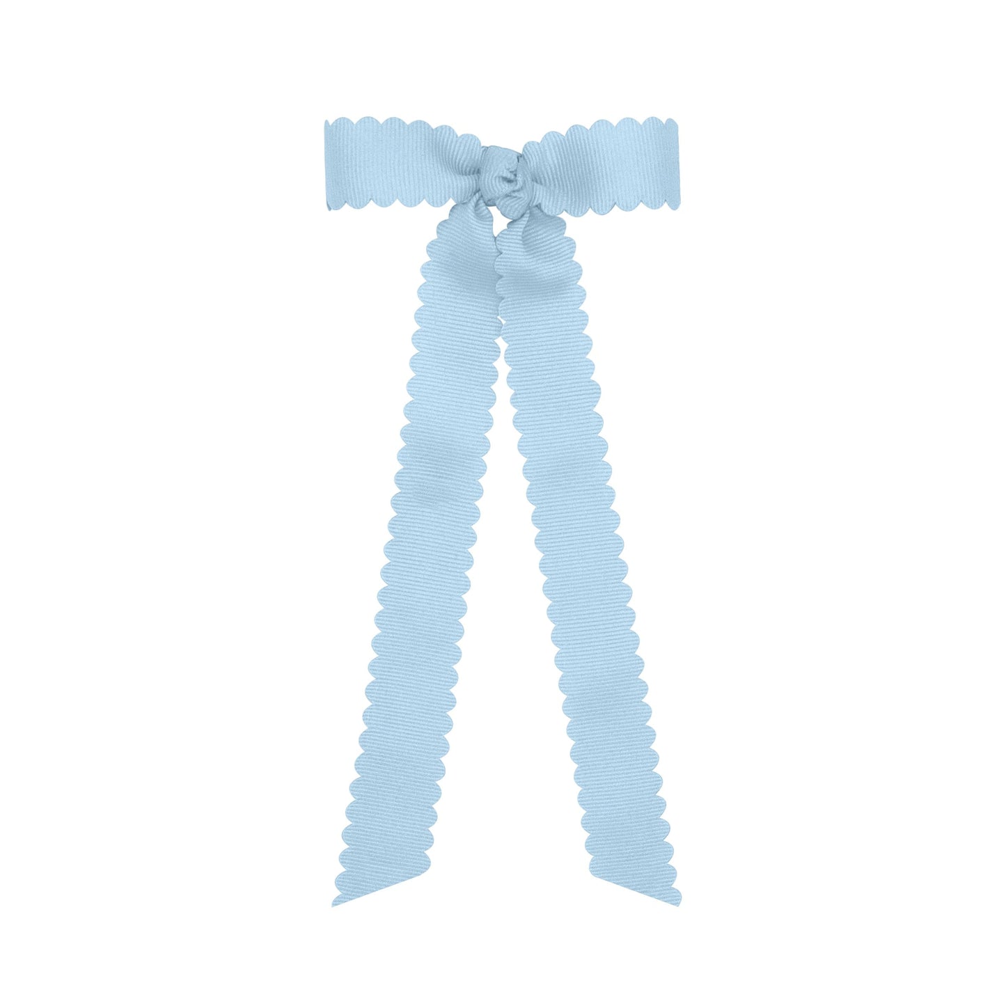 Mini Scallop Grosgrain Bow with Tails (more colors)