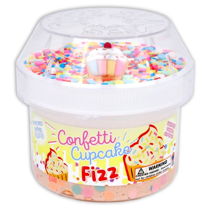 Confetti Cupcake Fizz, Hybrid Textured Slime