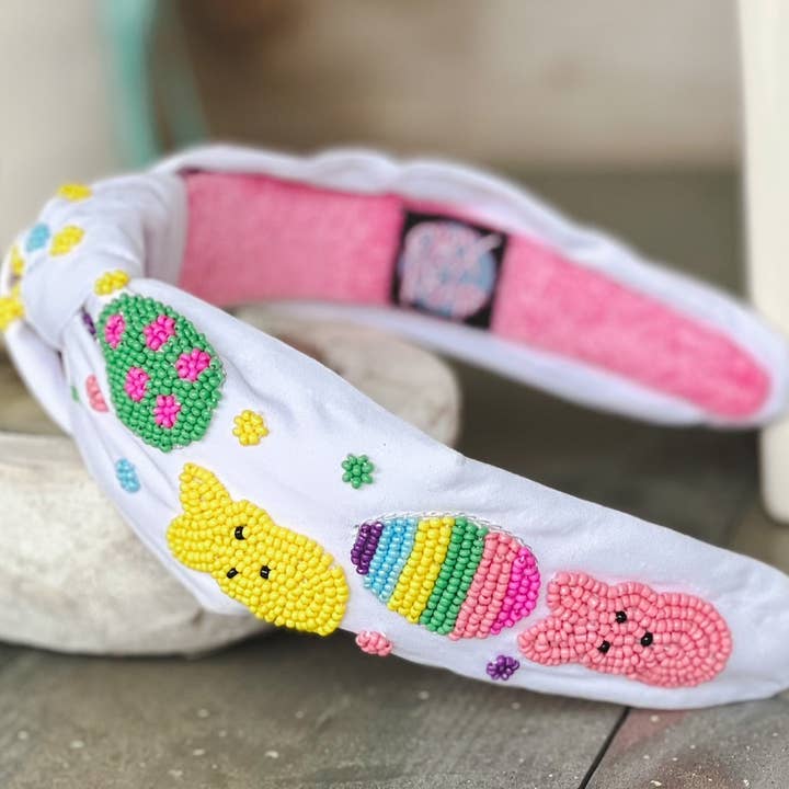 Beaded Easter Peeps Headbands