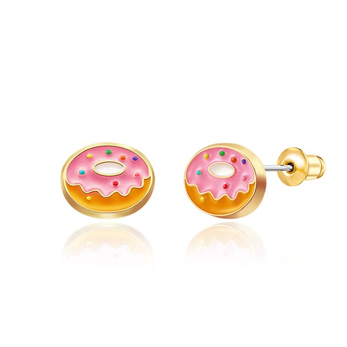 Very Berry Donut Stud Earrings