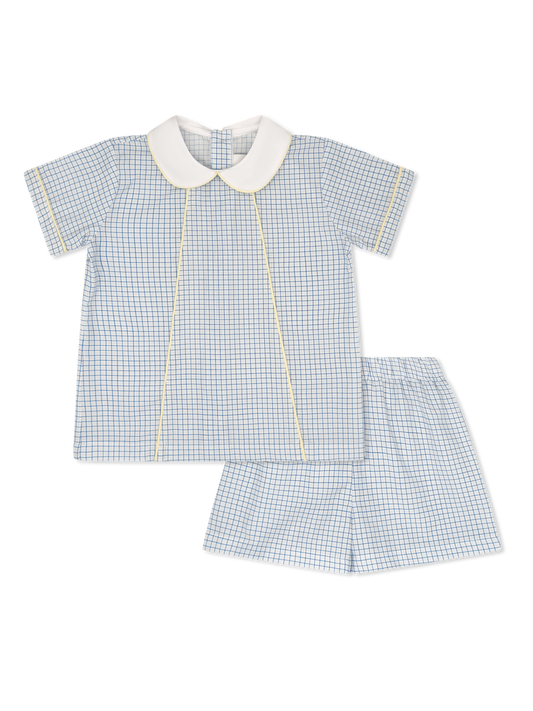 Adam Short Set, Skyline Plaid