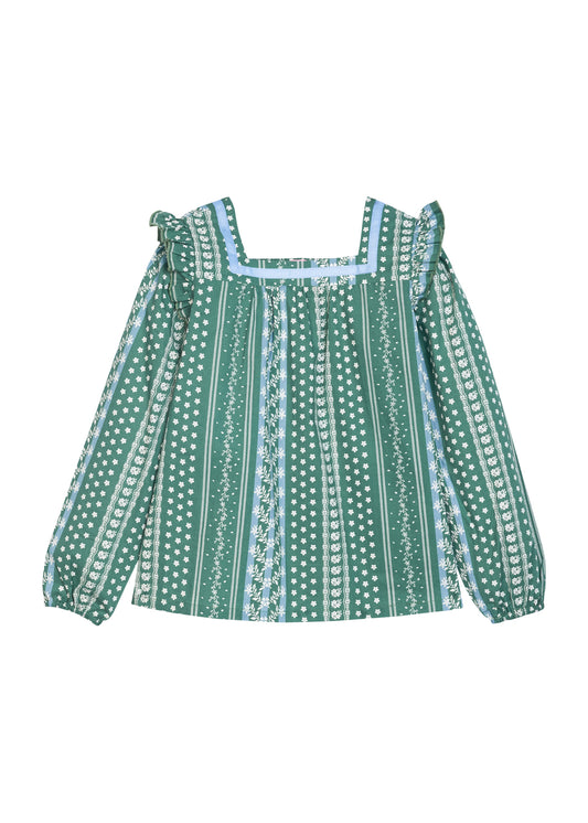 Adams Top, Fairfield Forest Stripe
