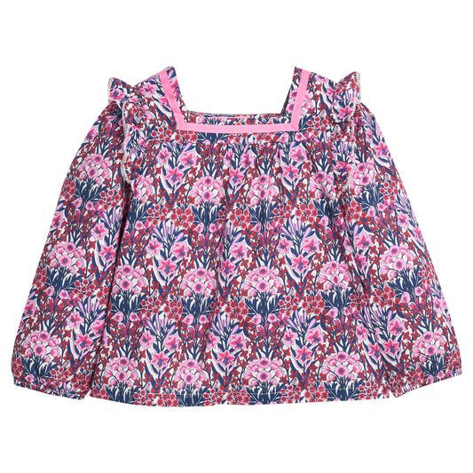 Adams Top - Foxcroft Winter Floral